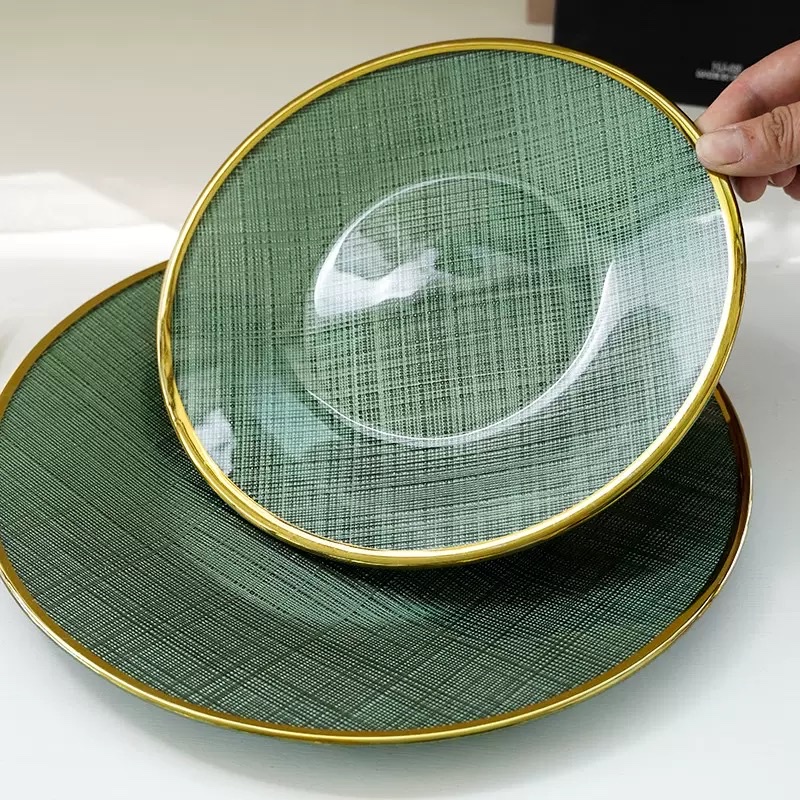 High-quality Glass placemats with outstanding cost performance, directly supplied from the source factory Glass charger plate detail image 5