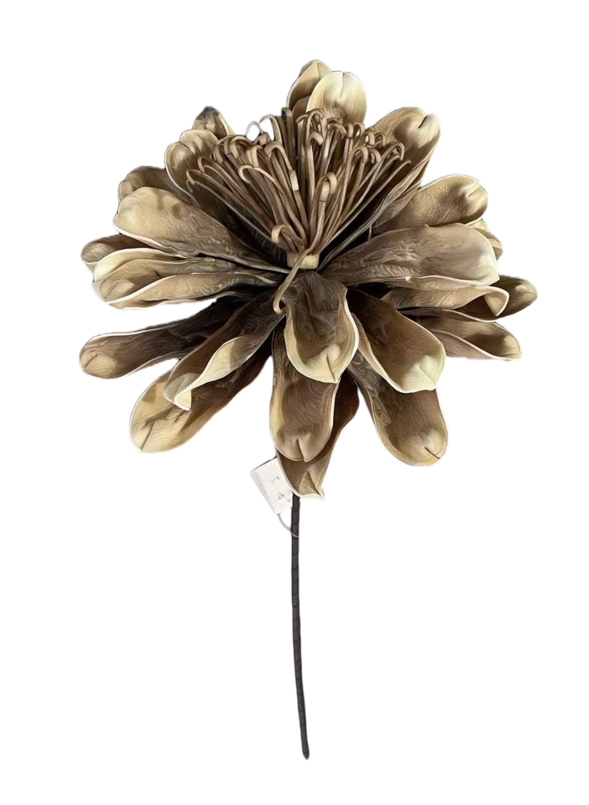 EVA foam decorative flower, beige lily branch artificial flower decoration, home living room and bedroom ornaments detail image 1