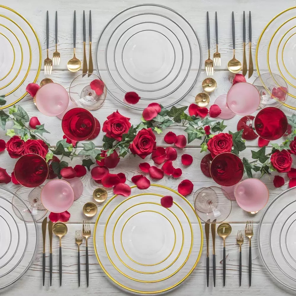 High-quality Glass base plate and cost-effective Glass charger plate tableware from the original factory detail image 2