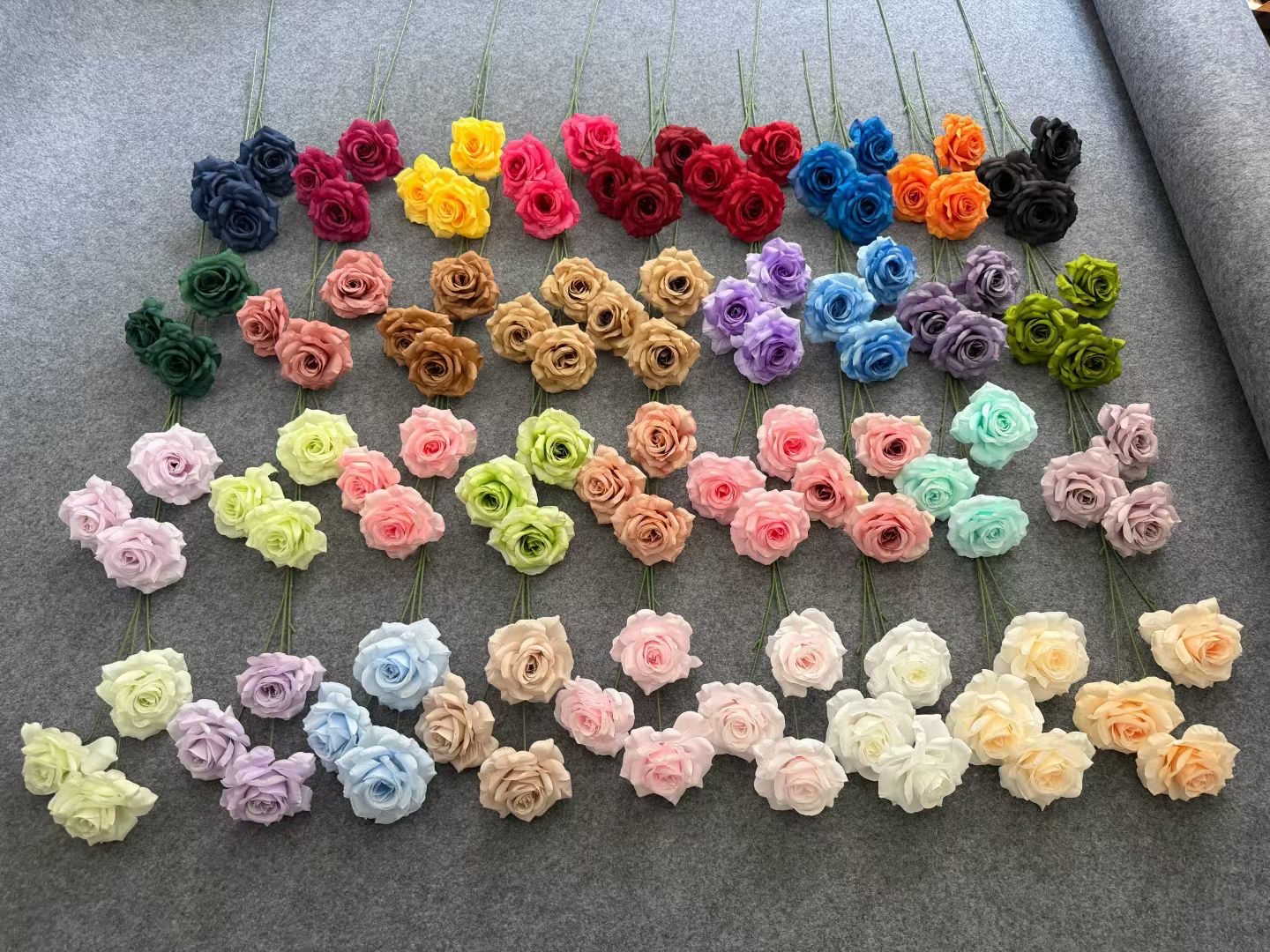 仿真玫瑰花瓣工艺品礼品 仿真花花朵假花花头装饰用