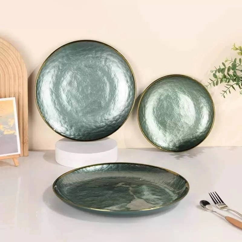 High-quality Glass placemats with high cost performance, directly supplied from the source factory Glass charger plate detail image 5