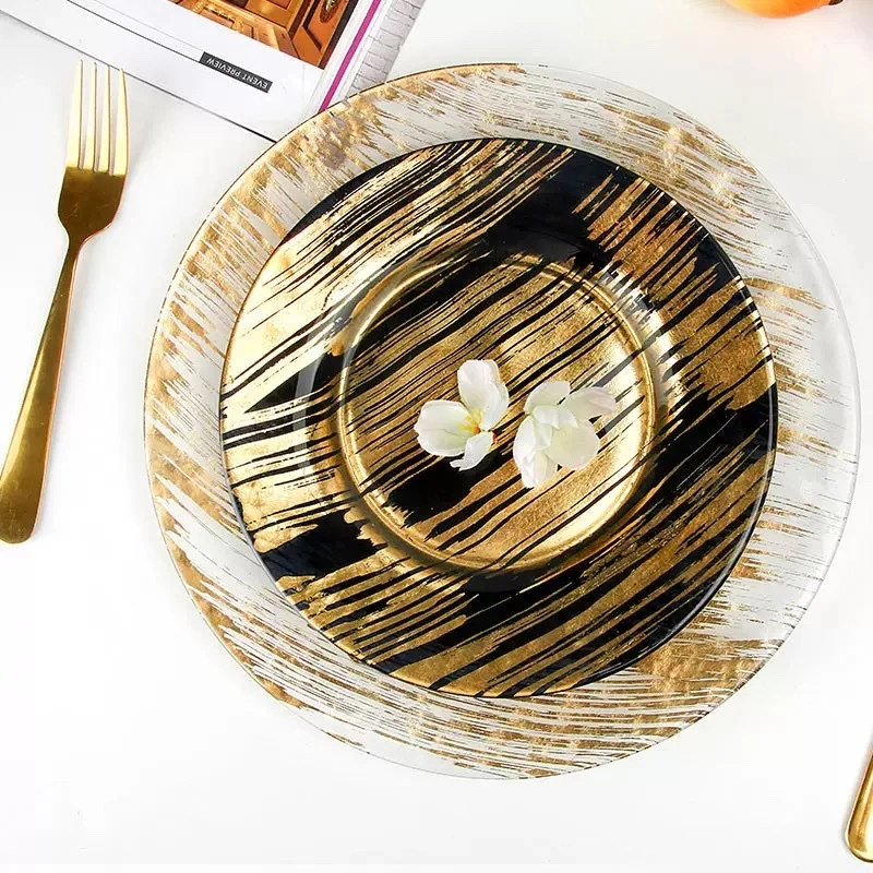 High-quality Glass placemats with high cost performance, directly supplied from the source factory Glass charger plate detail image 4
