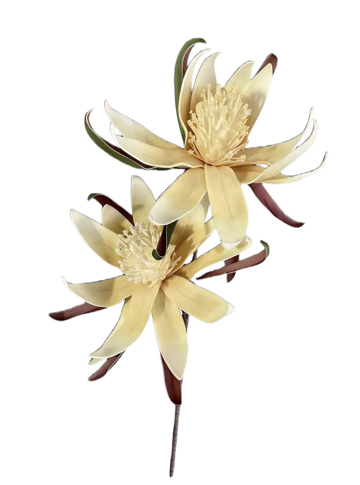 EVA foam decorative flower, beige lily branch artificial flower decoration, home living room and bedroom ornaments detail image 16