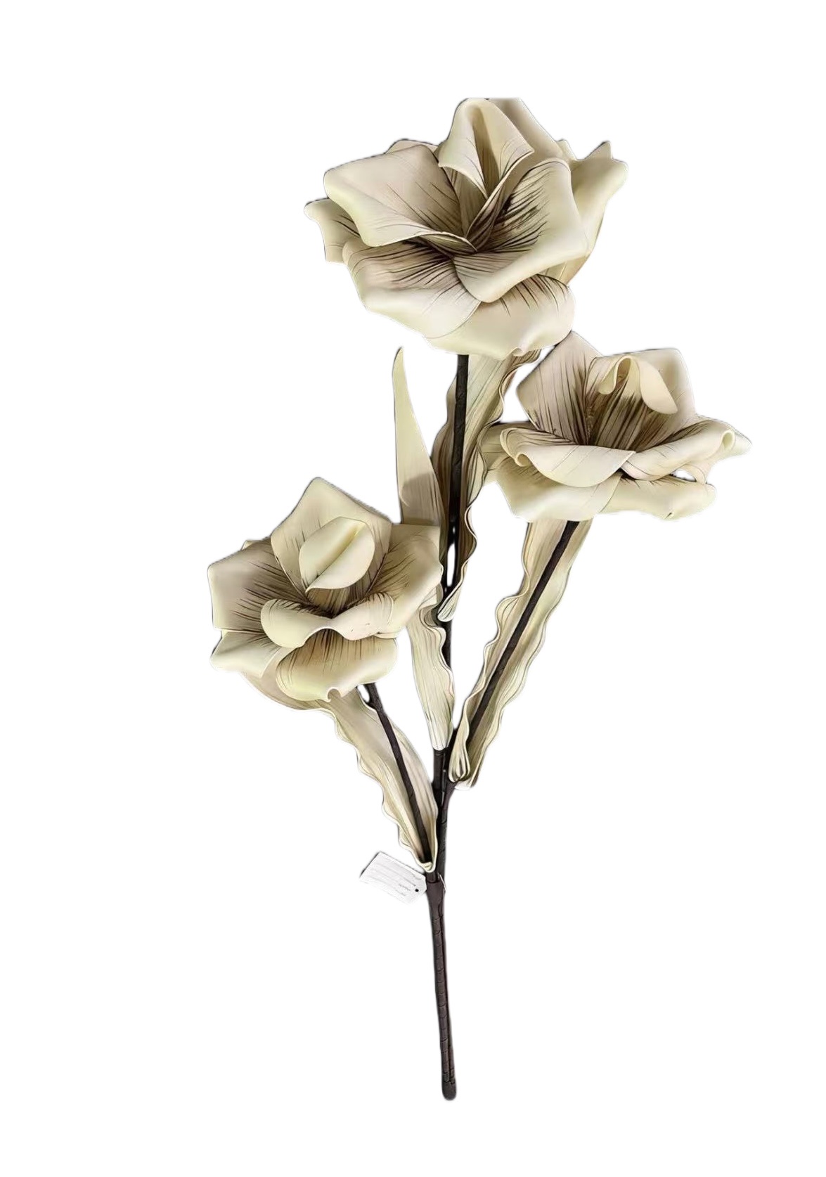 EVA foam decorative flower, beige lily branch artificial flower decoration, home living room and bedroom ornaments detail image 5