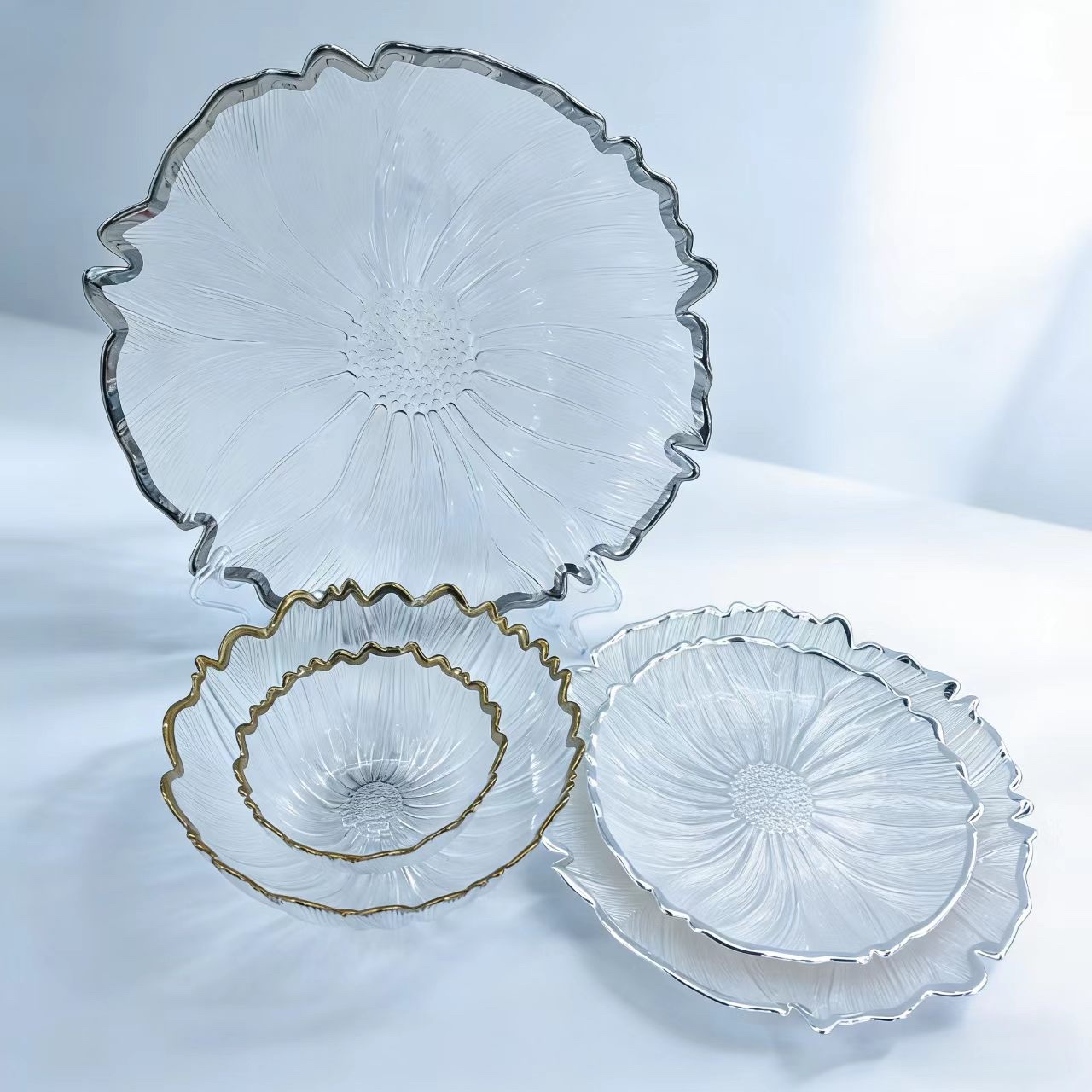 High-quality Glass base plates from the original factory, cost-effective preferred Glass charger plates for POTS, pans and bowls