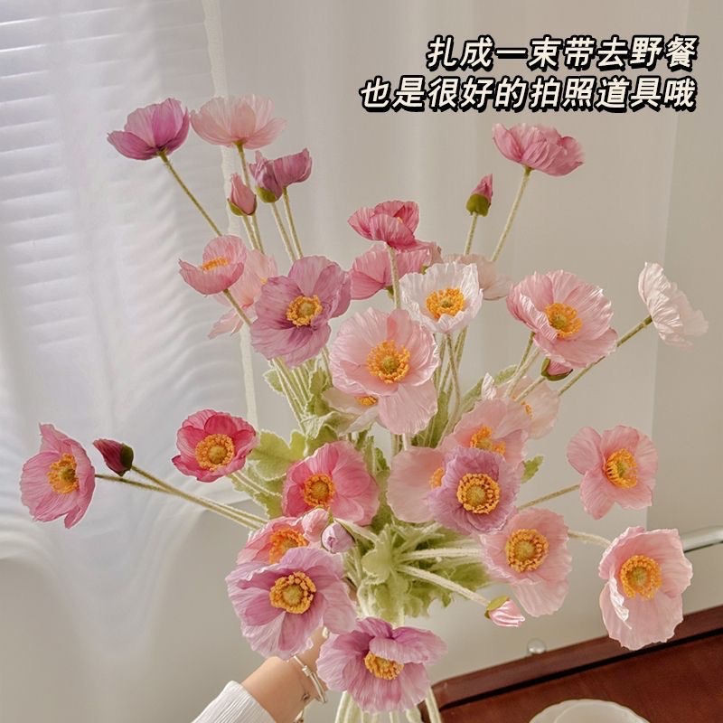 仿真玫瑰花瓣片工艺品礼品假花花头仿真花朵仿真花仿真花产品图