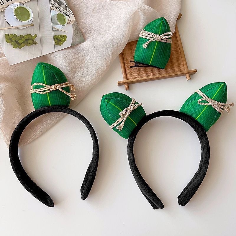 Dragon Boat Festival zongzi hair bands, headwear, traditional clothing hair bands, children's hair bands, Hanfu headwear detail image 7
