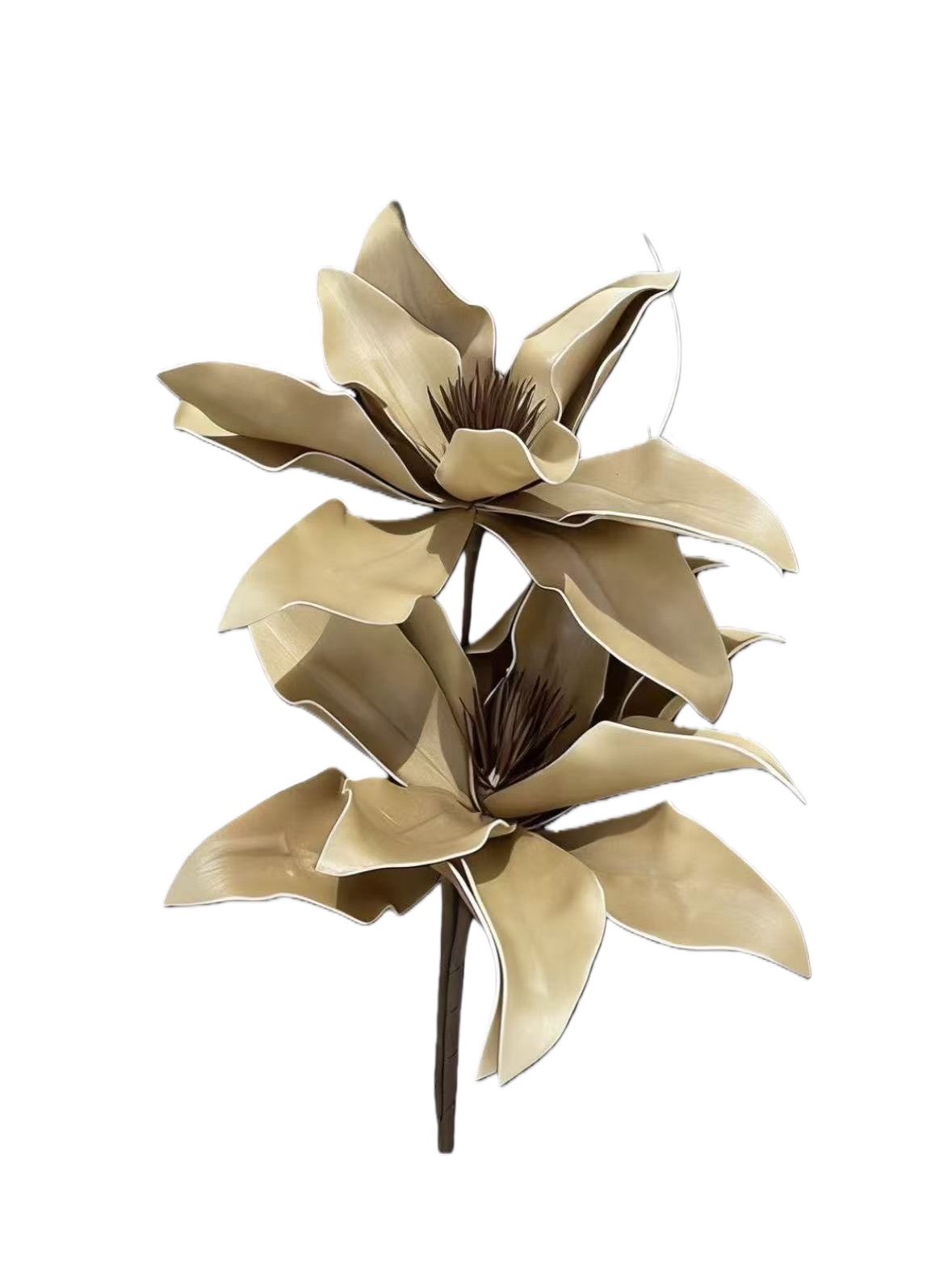 EVA foam decorative flower, beige lily branch artificial flower decoration, home living room and bedroom ornaments detail image 8