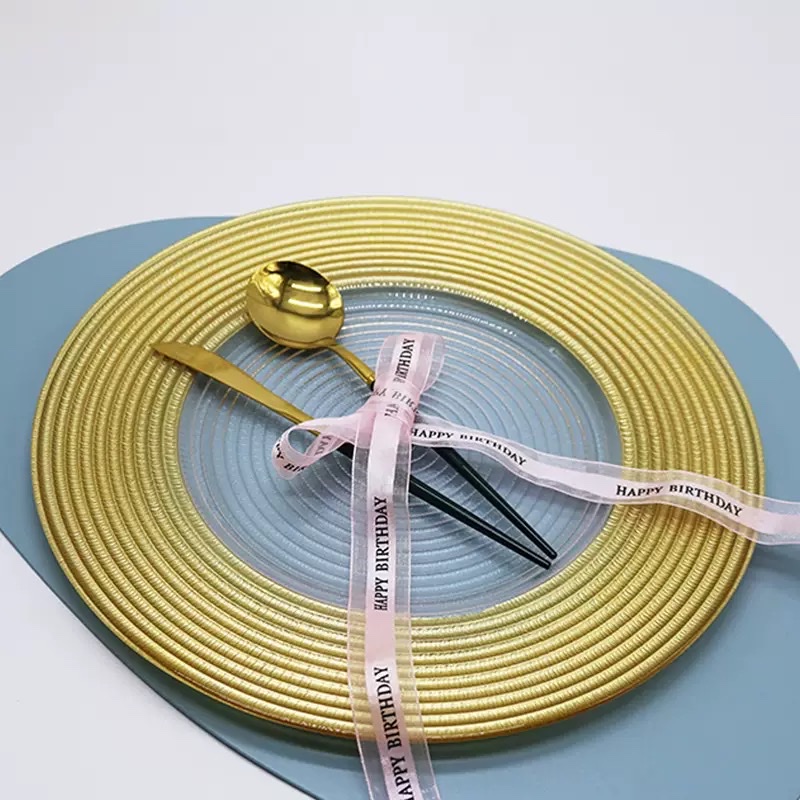 High-quality Glass placemats with outstanding cost performance, directly supplied from the source factory Glass charger plate