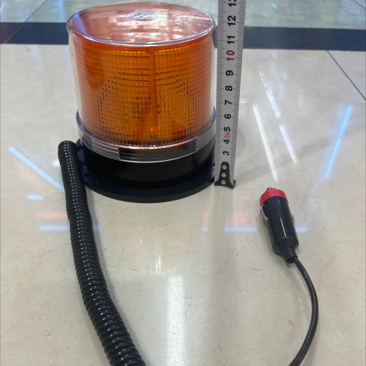 USB car charger with magnet traffic warning light 5096 details Picture