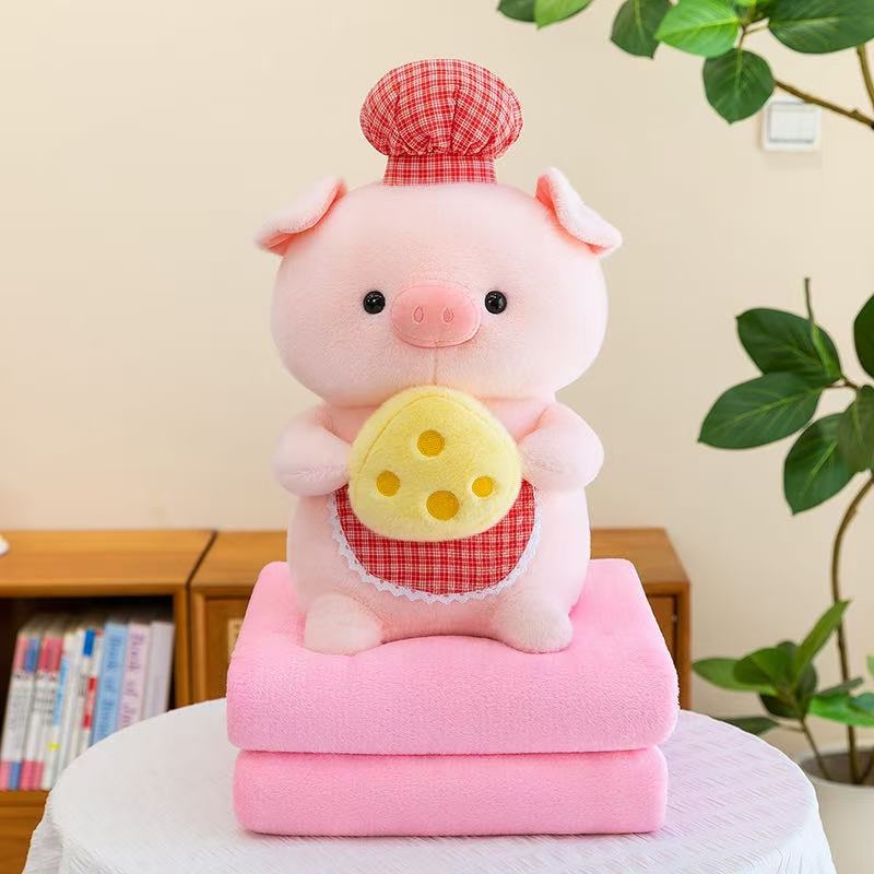 Piggy air conditioner is covered with Barbie doll toys and plush toys detail image 1