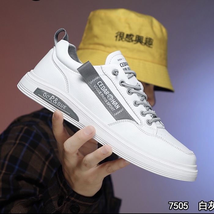 白色运动鞋 网面透气缓震防滑日常通勤跑步鞋