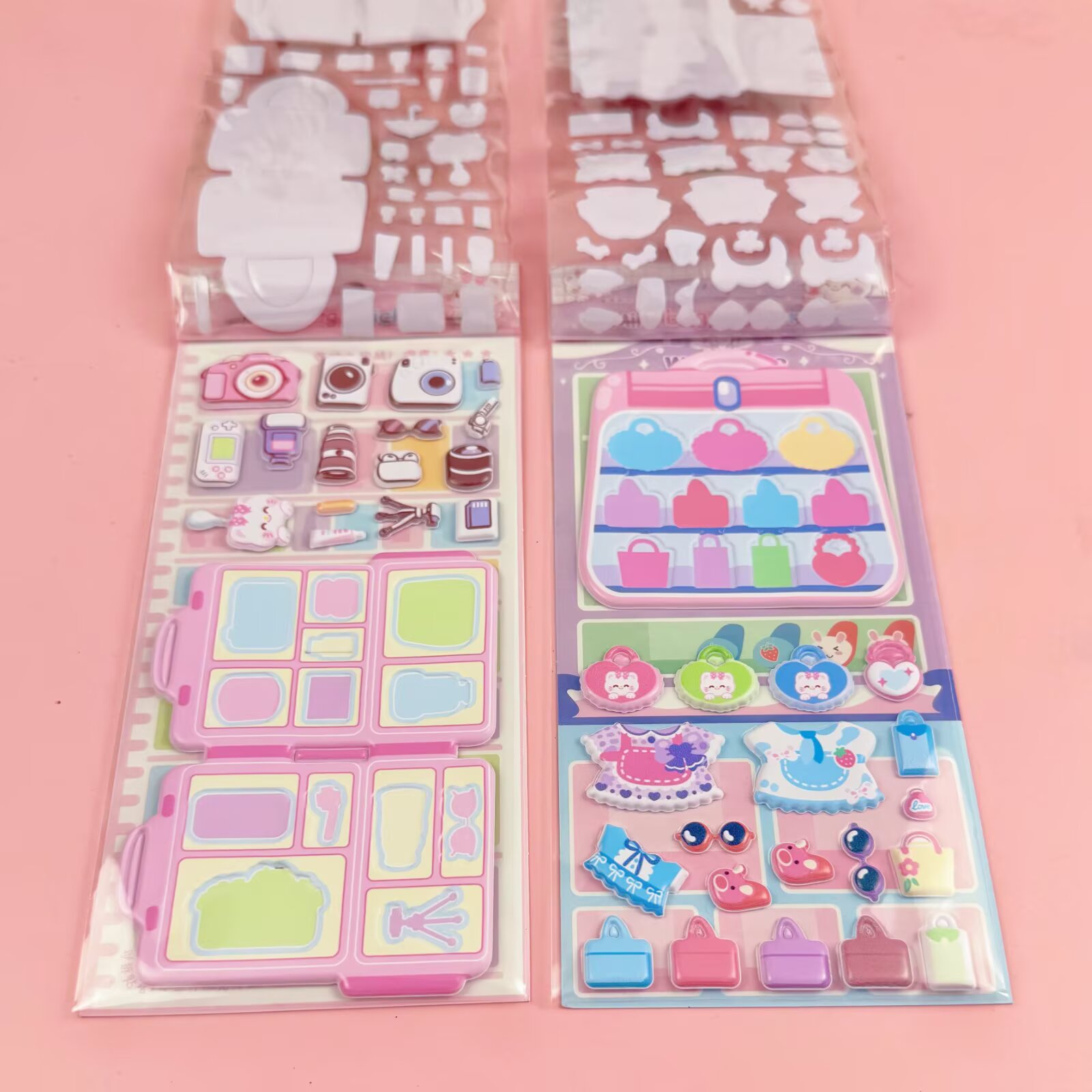 XT312 can store double-layer hibiscus leather bubble stickers Application Scenario