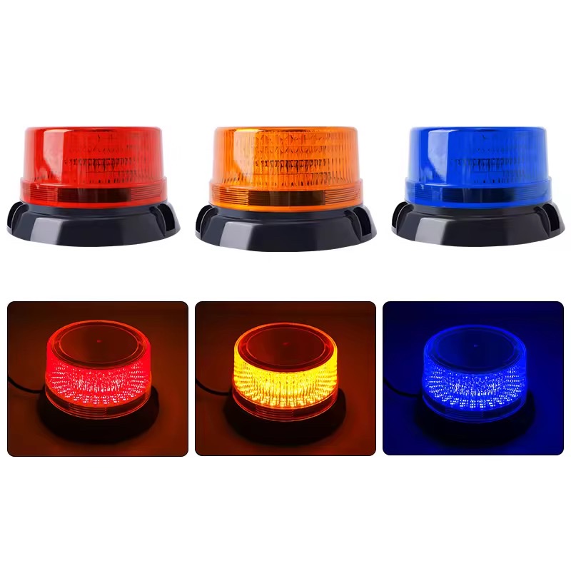 Automobile LED warning lights, flashlights, rescue signal lights, magnetic yellow fog lights, water sprinkler truck lights Specification image