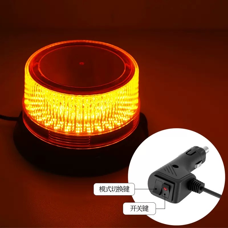Automobile LED warning lights, flashlights, rescue signal lights, magnetic yellow fog lights, water sprinkler truck lights detail image 7