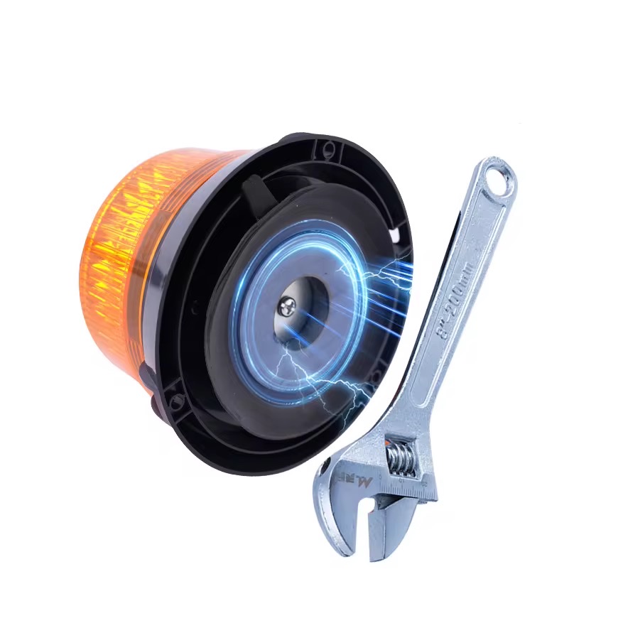 Automobile LED warning lights, flashlights, rescue signal lights, magnetic yellow fog lights, water sprinkler truck lights detail image 3