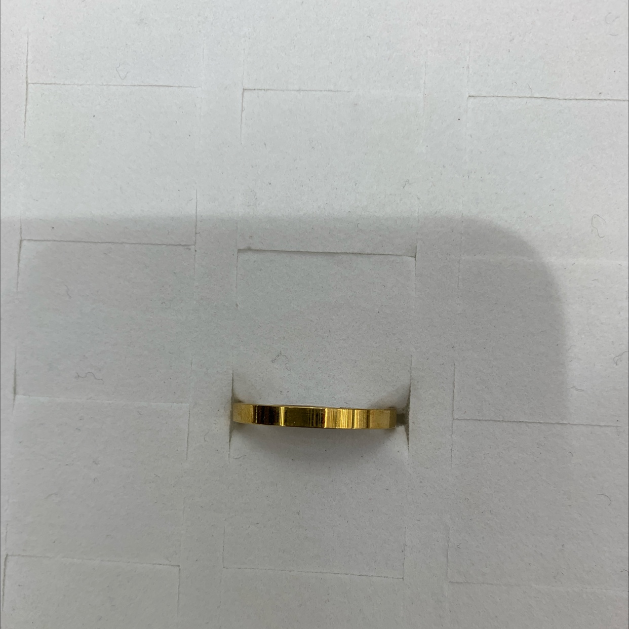 金色简约时尚戒指 男女同款轻奢百搭饰品详情图5