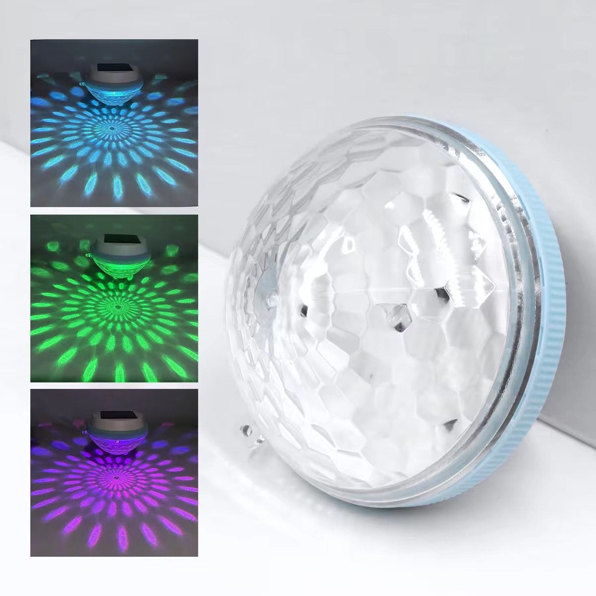 Solar-powered water float lights, color-changing outdoor courtyard swimming pools, fish ponds, ambient lights, children's bath toys, pet toys detail image 4