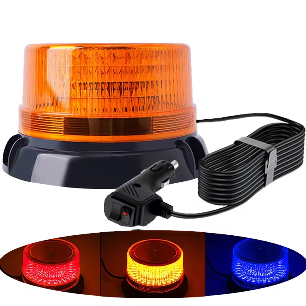 Automobile LED warning lights, flashlights, rescue signal lights, magnetic yellow fog lights, water sprinkler truck lights