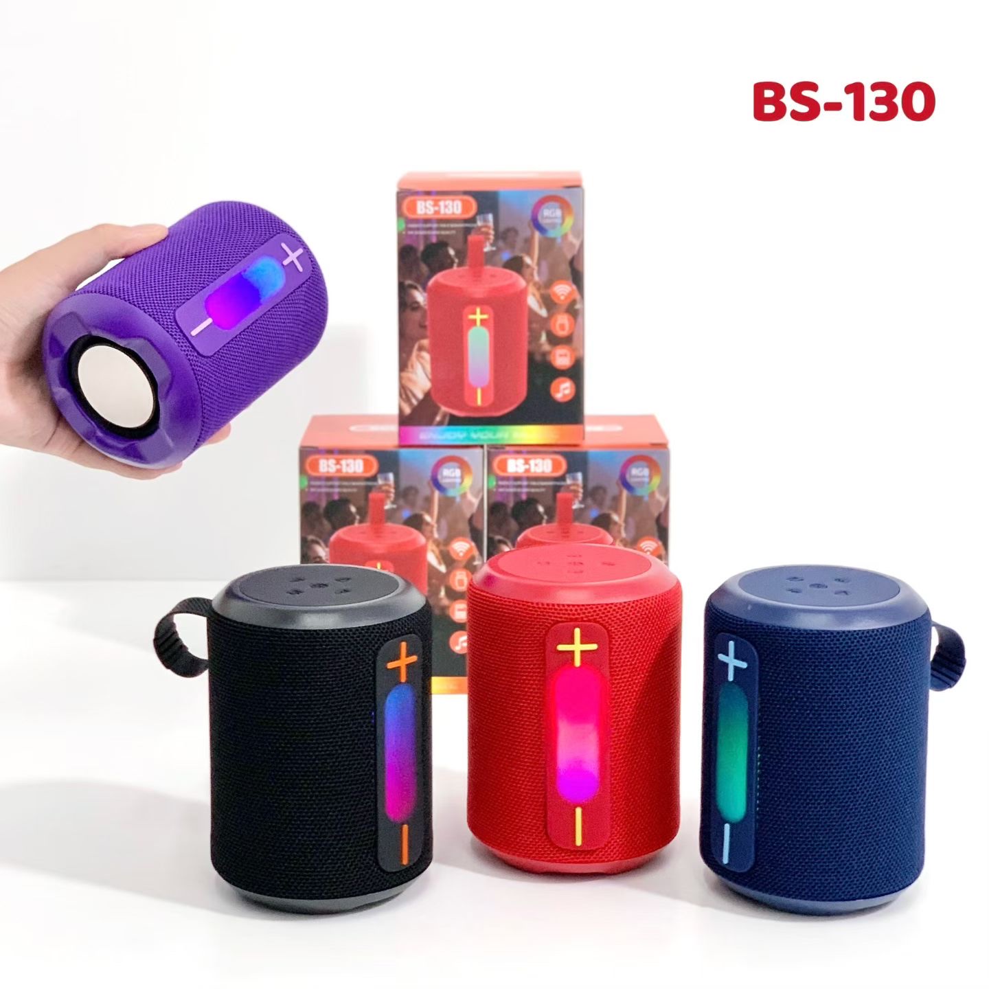 新款手提蓝牙音箱上市[庆祝][庆祝]
新款型号：BS-130