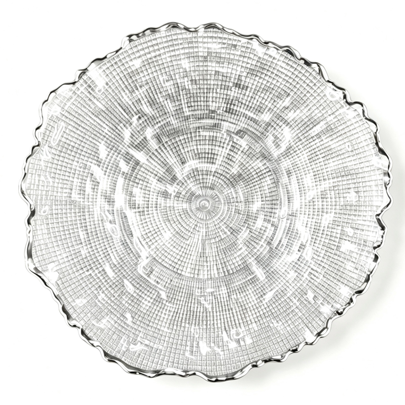 Glass fruit plate, candy and dessert rack, household daily necessities, Glass bowl, glass charge plate, Glass charge bow Stemm detail image 9