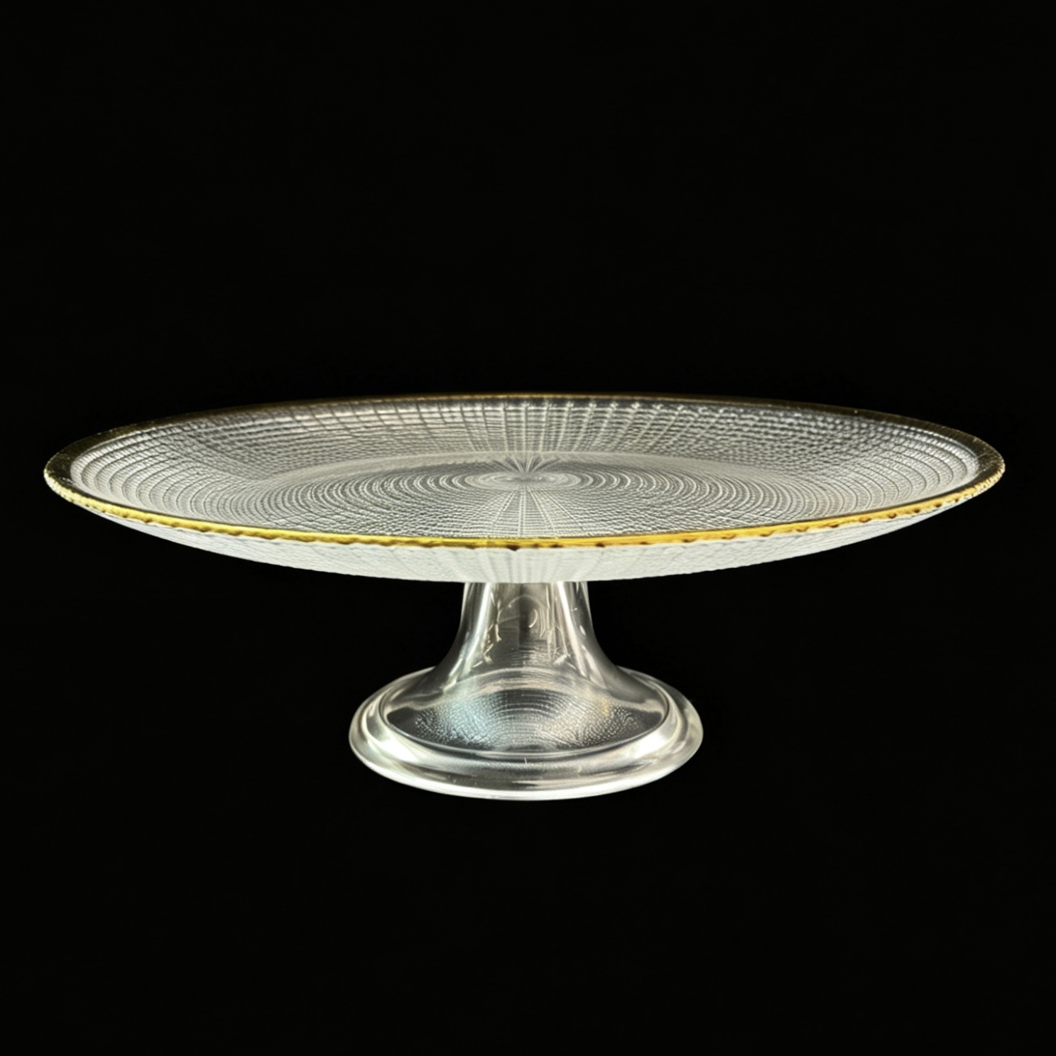 Daily necessities Glass bowl glass plate cake snack plate fruit salad bowl glass charger plate glass bowl Stemmed p detail image 3