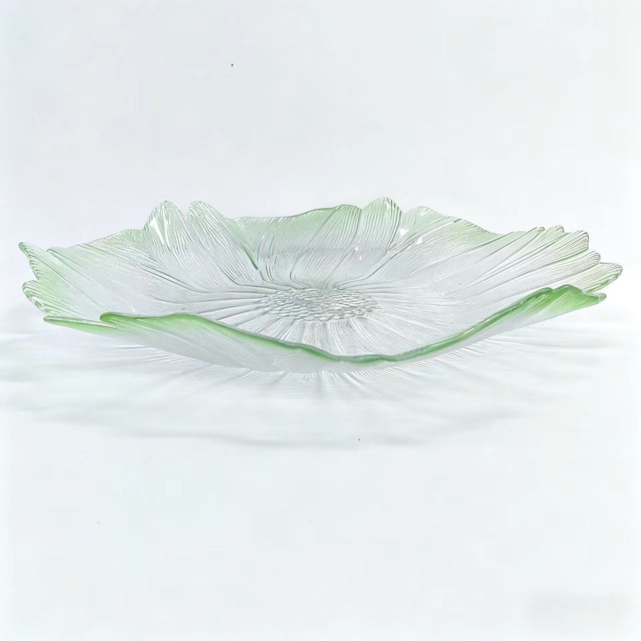 Glasscharger plate&glassbowl Stemmed plat details Picture