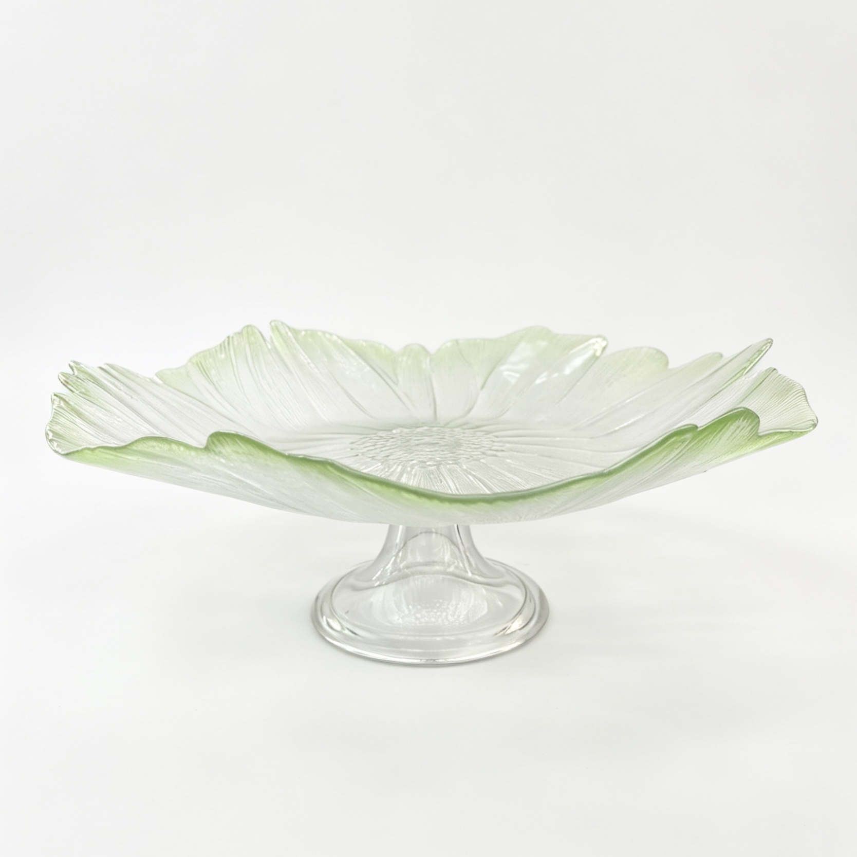 Glasscharger plate&glassbowl Stemmed plat detail image 4