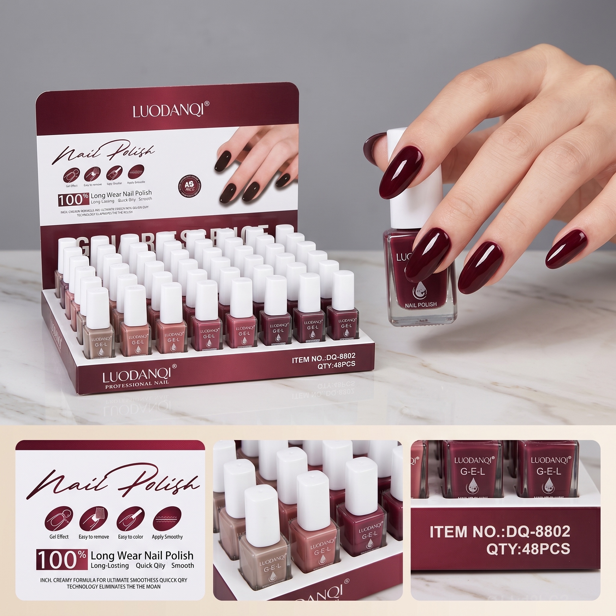 New cross-border nail polish, oil-based, no-baking, quick-drying nail polish wholesale factory direct sales, exclusively for nail salons details Picture