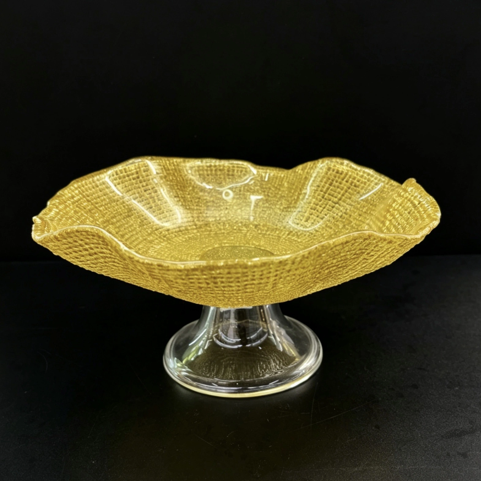 Fruit plate, candy, dessert rack, daily necessities, tableware, glass fruit plate, cake plate, glass stemmed plate, glass stemmed, bow, candy detail image 4
