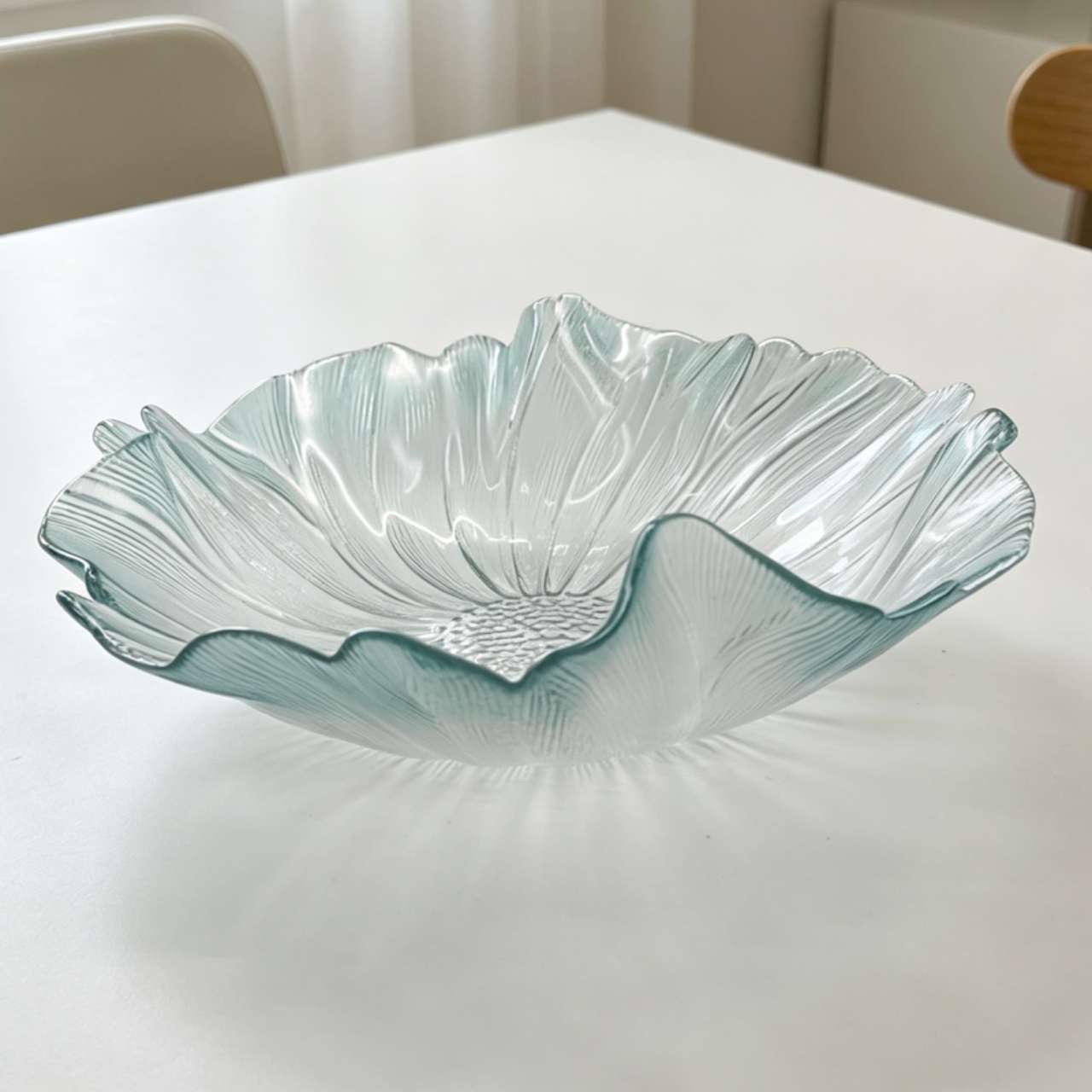 Glasscharger plate&glassbowl Stemmed plat detail image 7