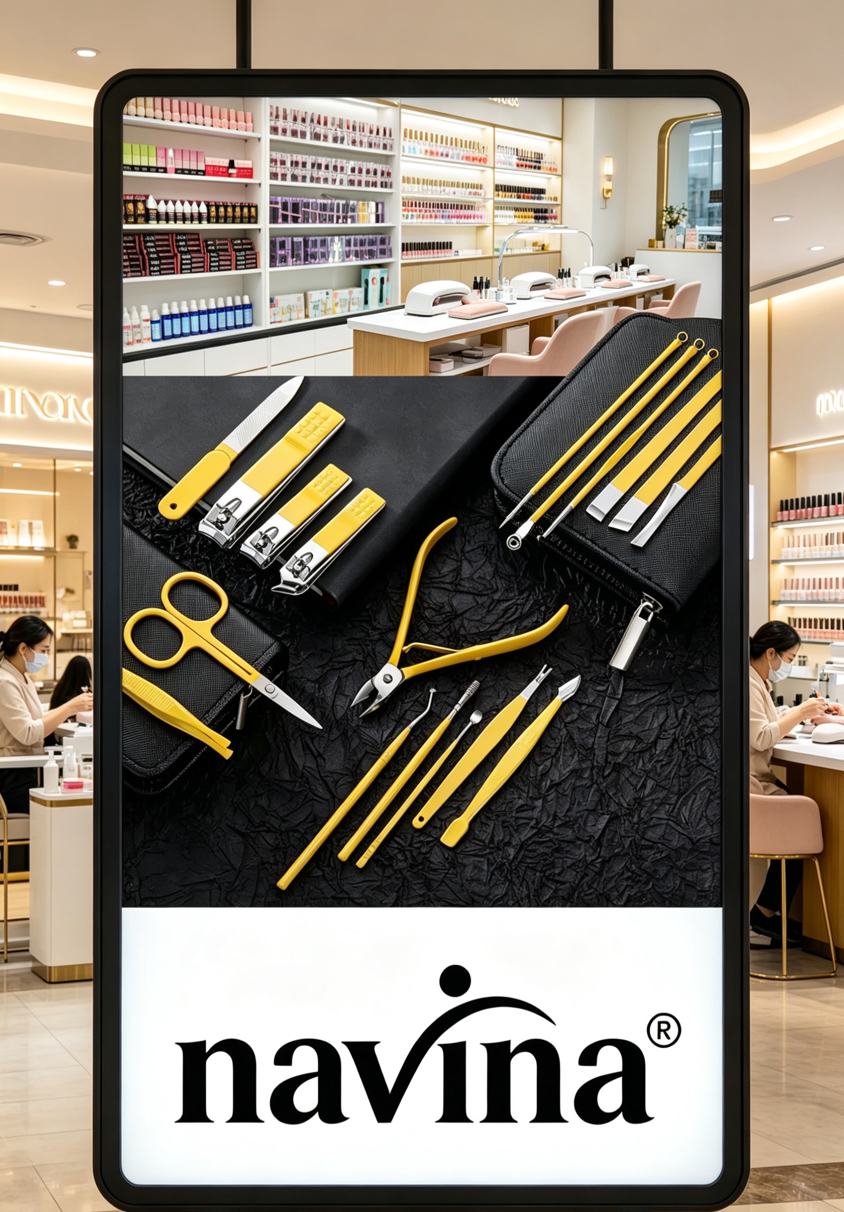 navina advea beauty set herramientas 18pcs set cremallera de alta calidad para el hogar viaje detail image 7