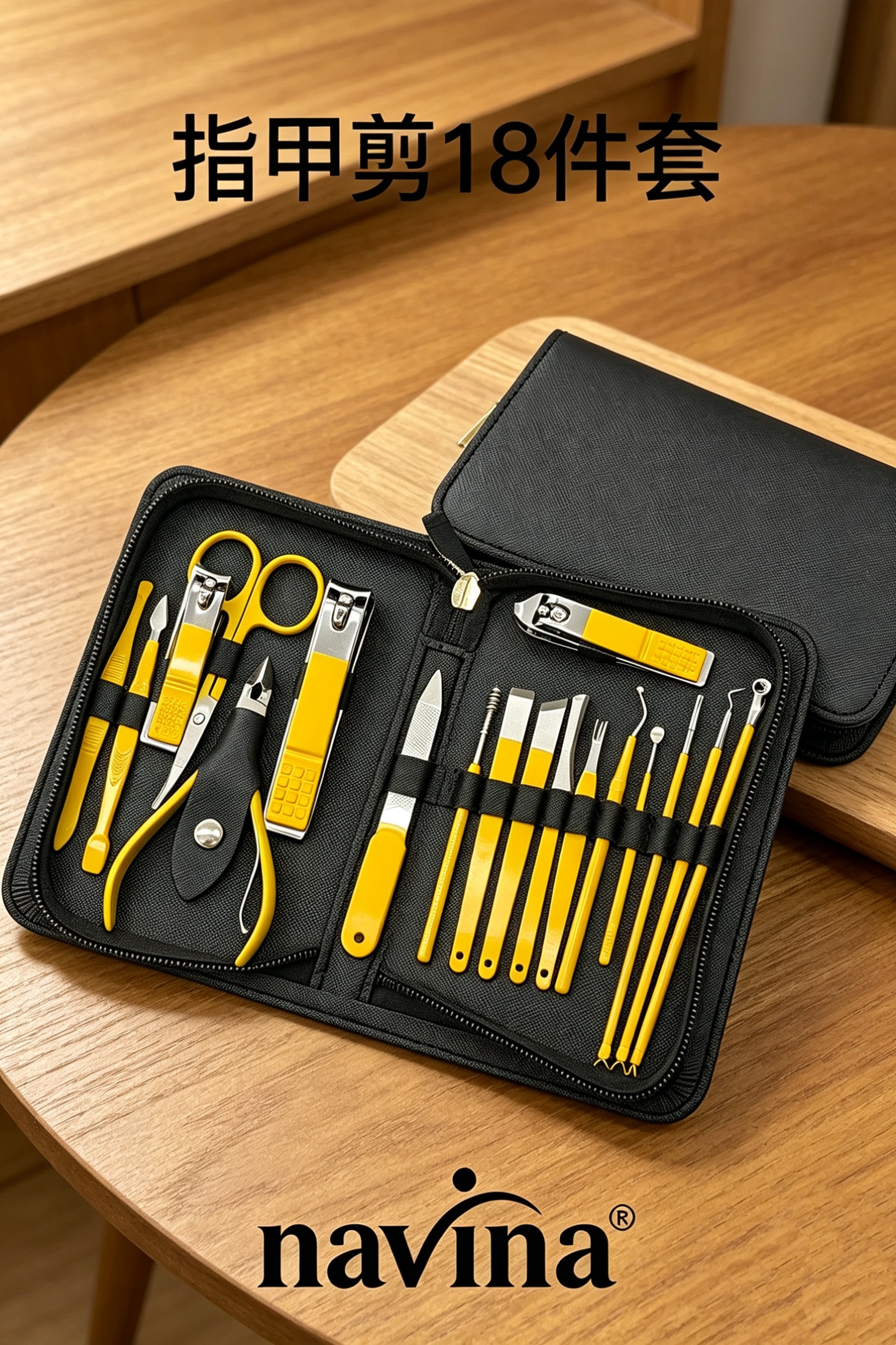 navina advea beauty set herramientas 18pcs set cremallera de alta calidad para el hogar viaje details Picture