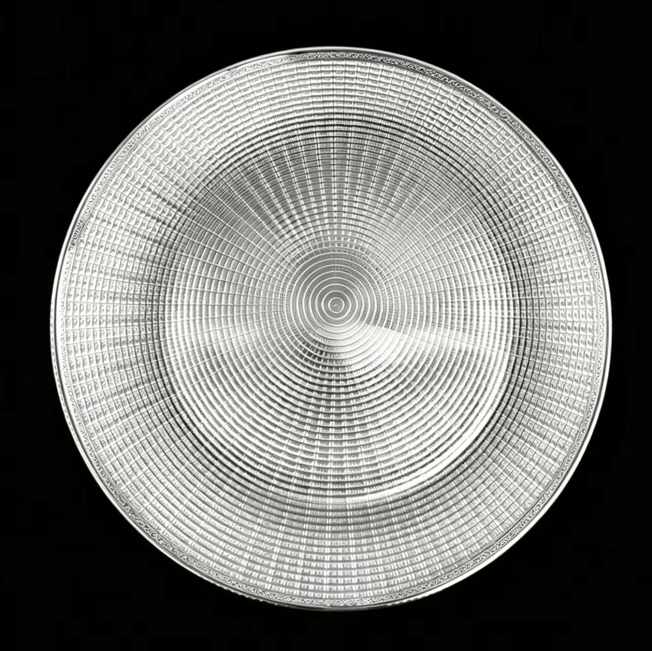 Daily necessities Glass bowl glass plate cake snack plate fruit salad bowl glass charger plate glass bowl Stemmed p detail image 7