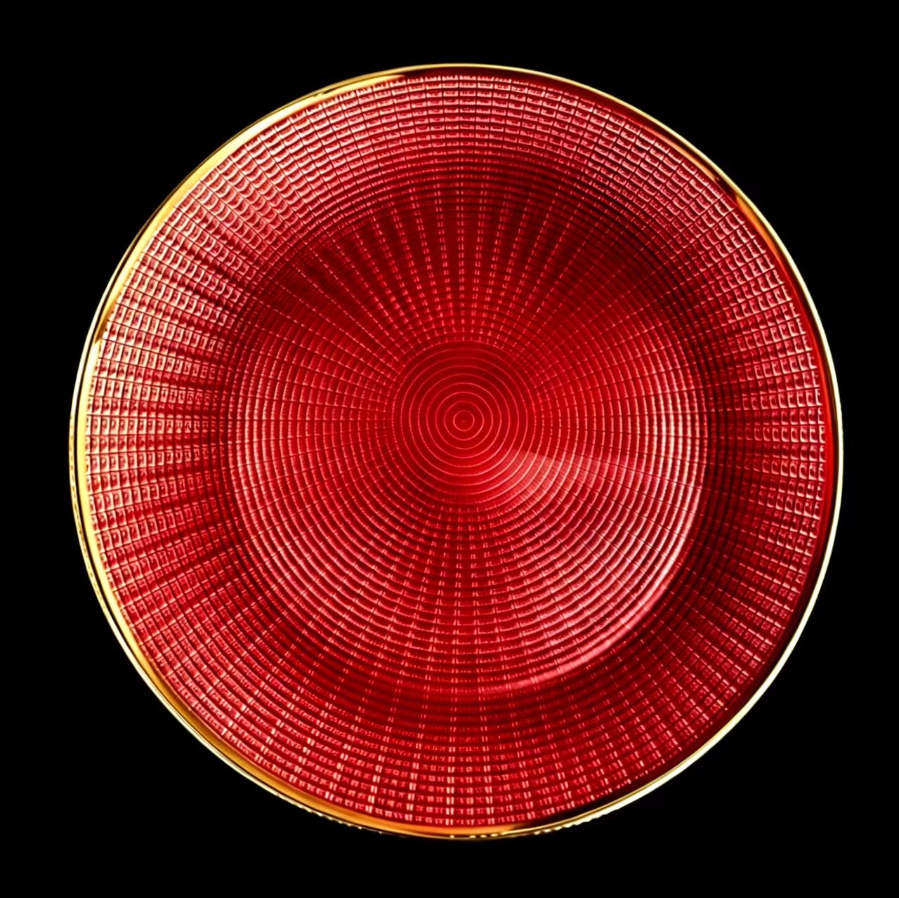 Daily necessities Glass bowl glass plate cake snack plate fruit salad bowl glass charger plate glass bowl Stemmed p detail image 9
