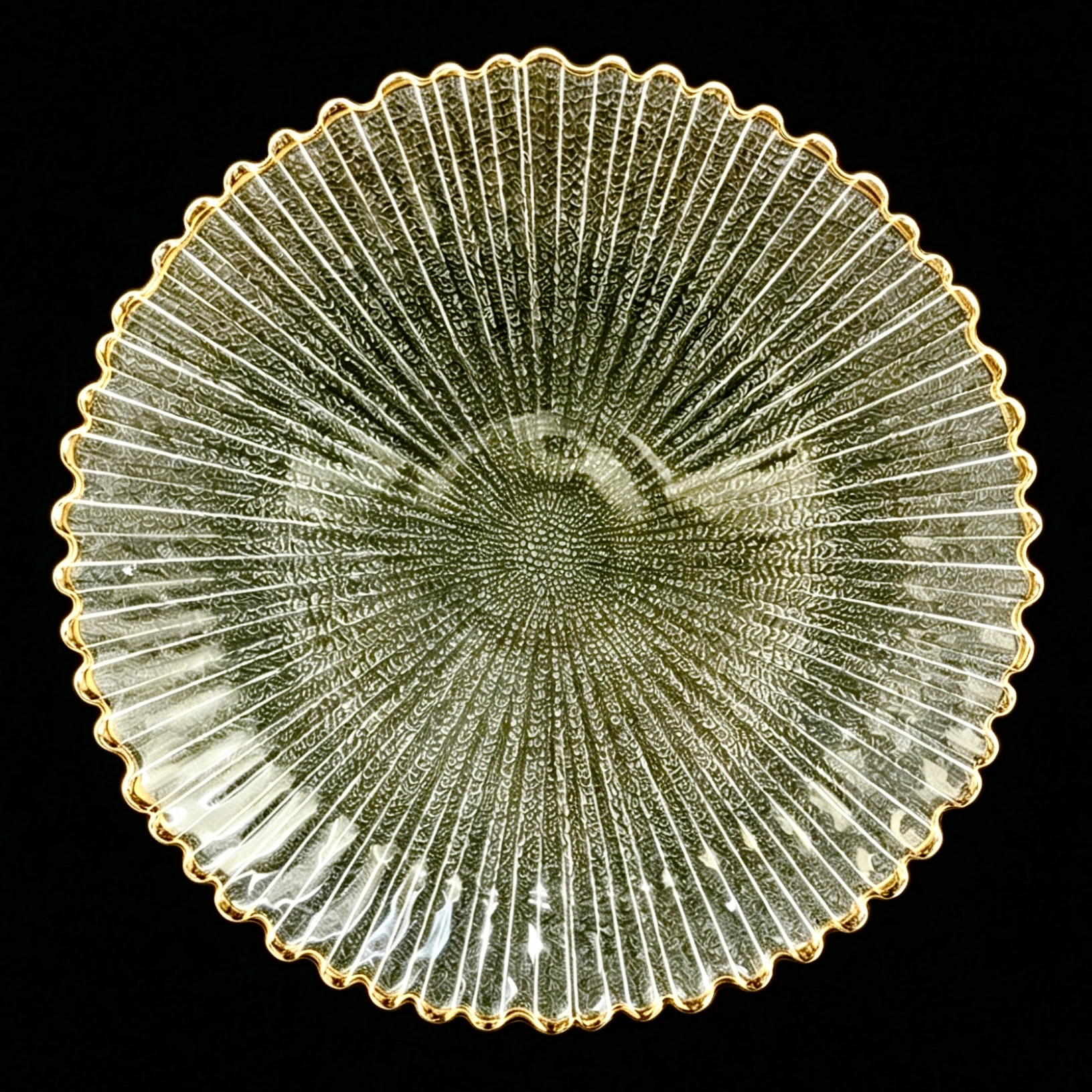 Glass table mat plate, table decoration tableware, glass plate, glass fruit plate, glass bowl, glass chargerplate, glass bowl Stemmed pl detail image 3