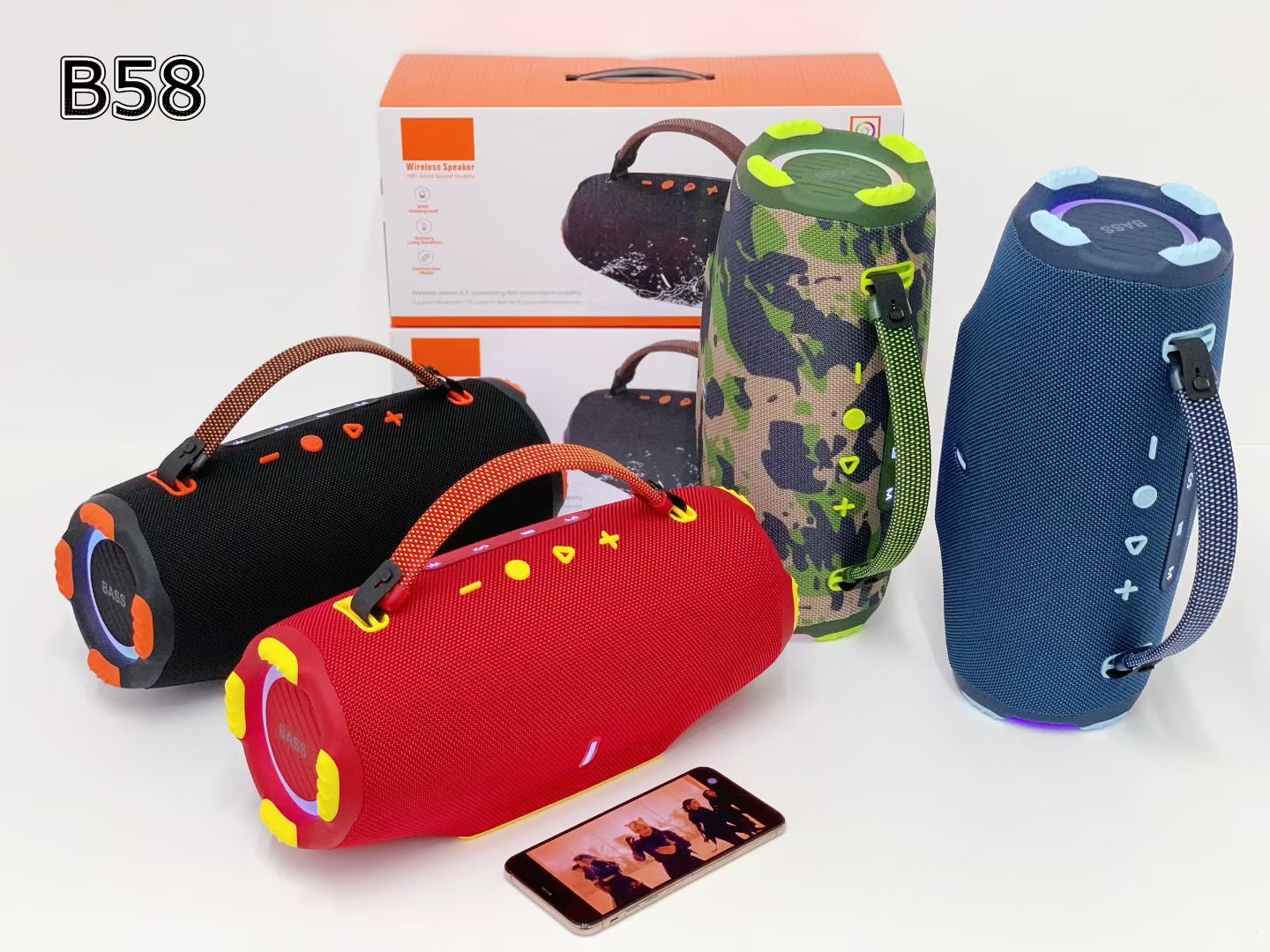 New arrival [rose] [celebrate] [present] [fireworks] [celebrate] [celebrate] [celebrate] models: B58 portable portable bluetooth 5.3 Item Picture