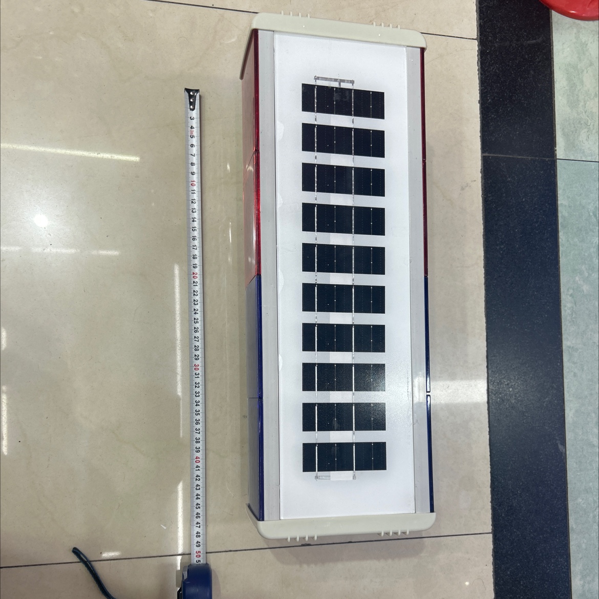 Traffic warning light with solar panel 135-2 detail image 4