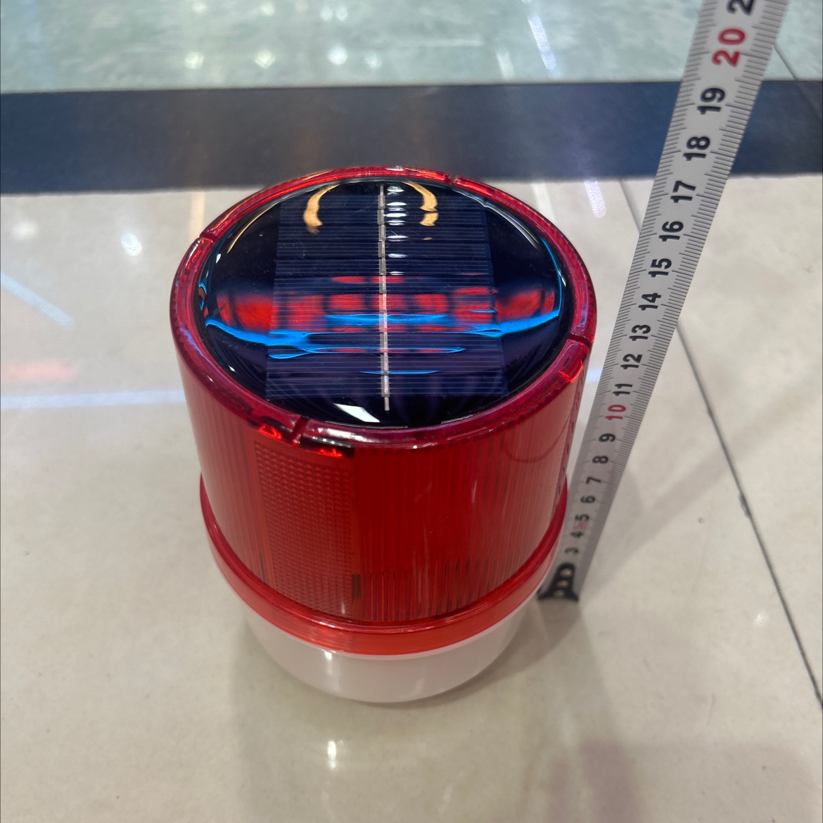 Solar panel traffic warning light 9101 Rotating light detail image 2