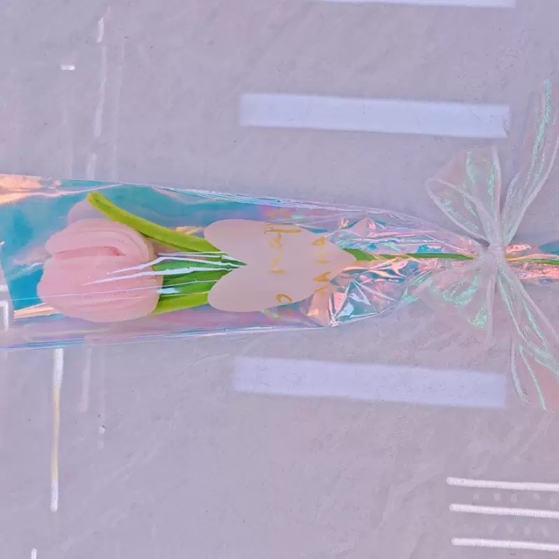 新款扭扭棒郁金香花束 配送生日情人节礼物手捧花婚礼装饰成品详情8