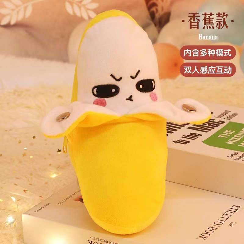 Cross-border bestseller children's cartoon fruit-sensing rhythm piano doll toy, baby interactive fruit doll doll Specification image