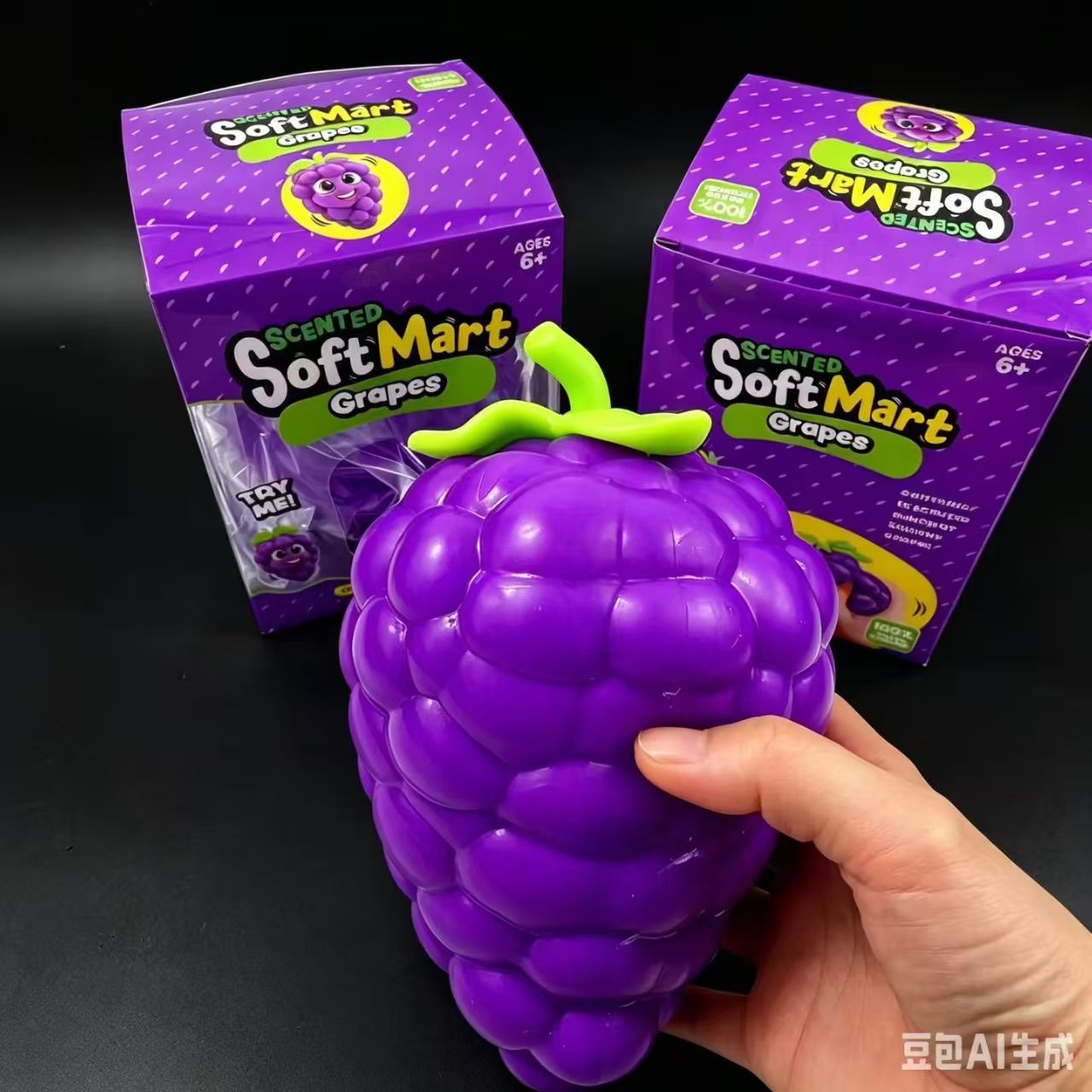 Slow-rebound large grape pinching fun Stress-relieving toy, new and unique, suitable for children and adults to relieve stress and relax