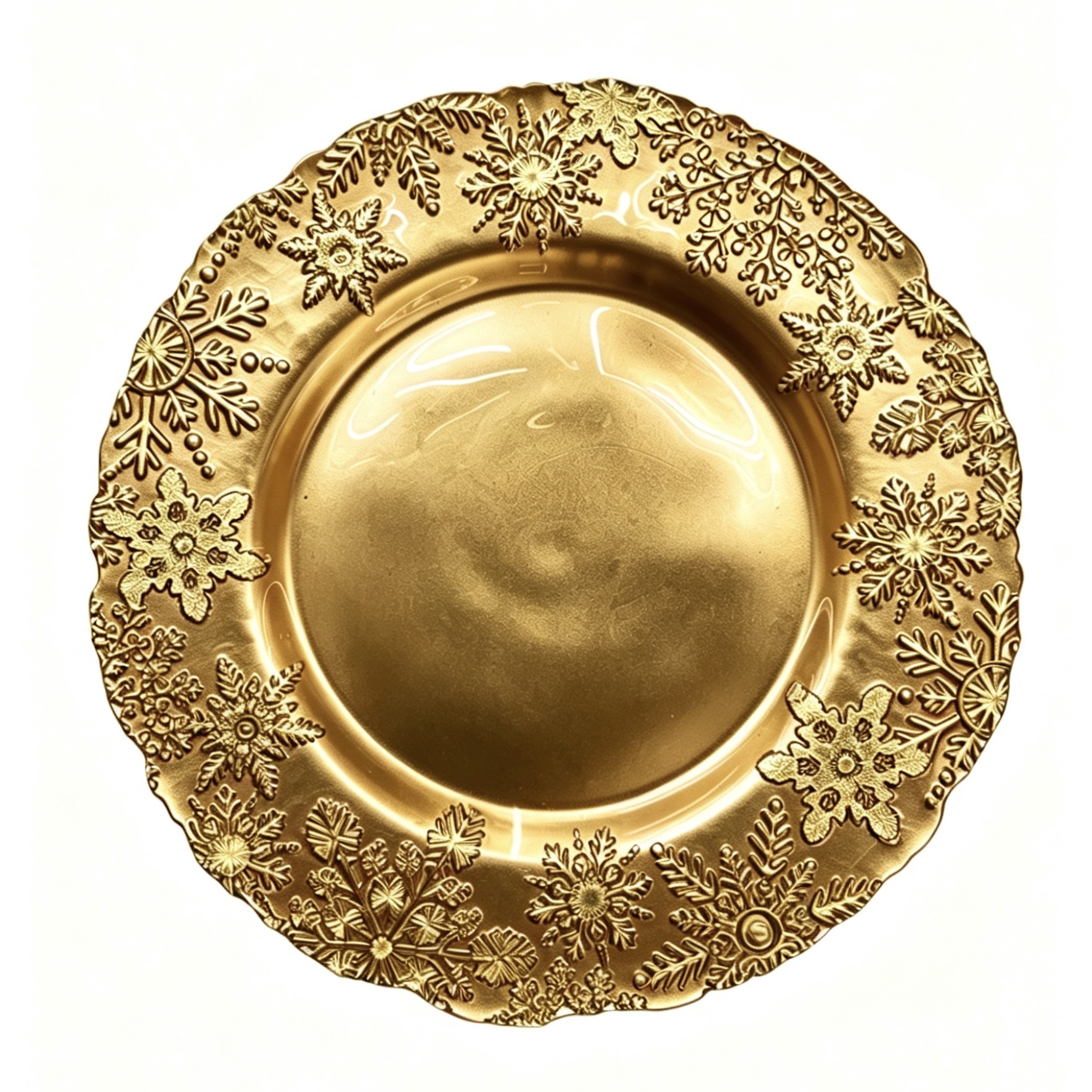 glass charger plate Christmas decoration can be customized in color