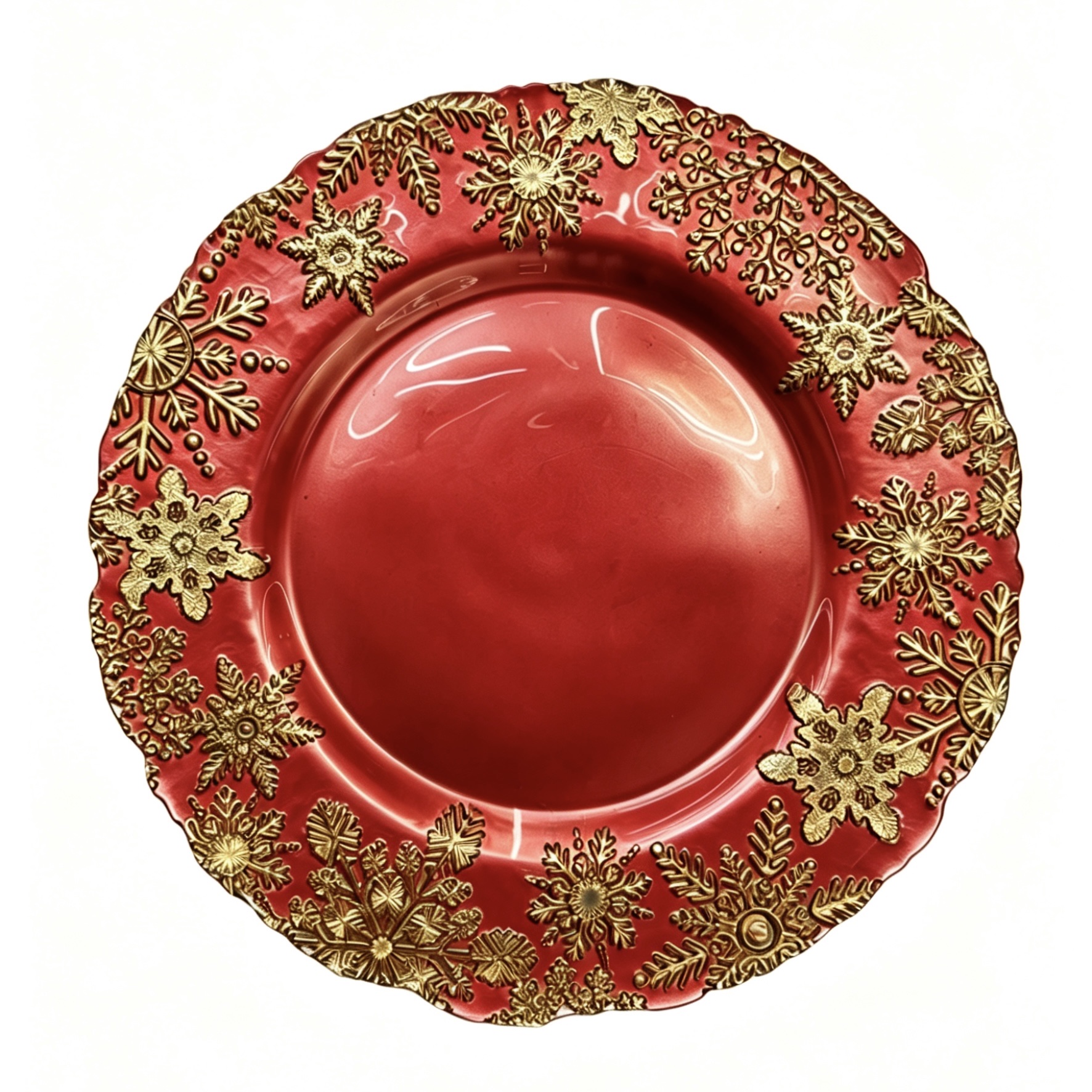 glass charger plate Christmas decoration can be customized in color Application Scenario