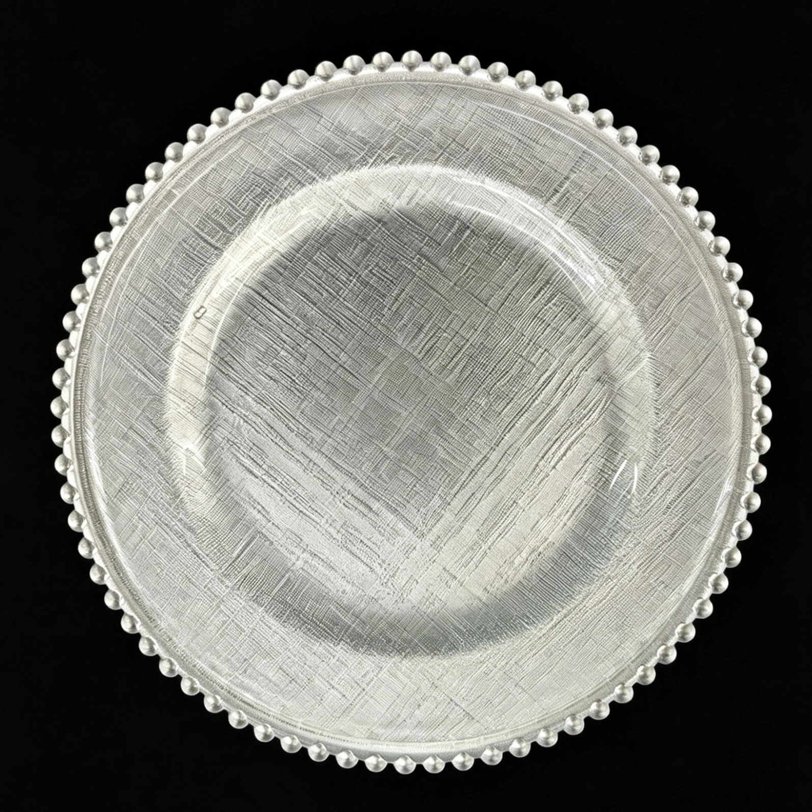 glass charger plate, table decoration plate, festival, wedding and party table plate detail image 4