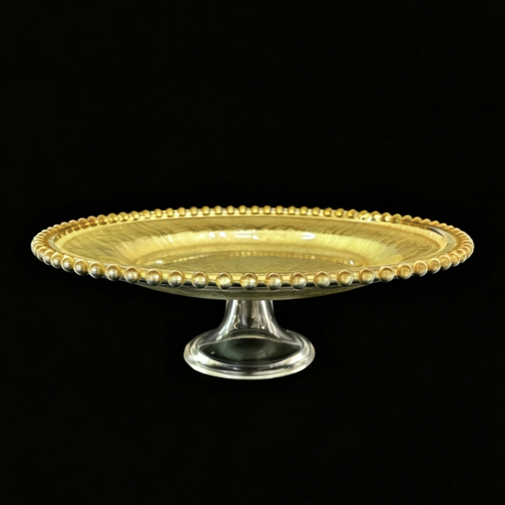 glass charger plate, table decoration plate, festival, wedding and party table plate detail image 3