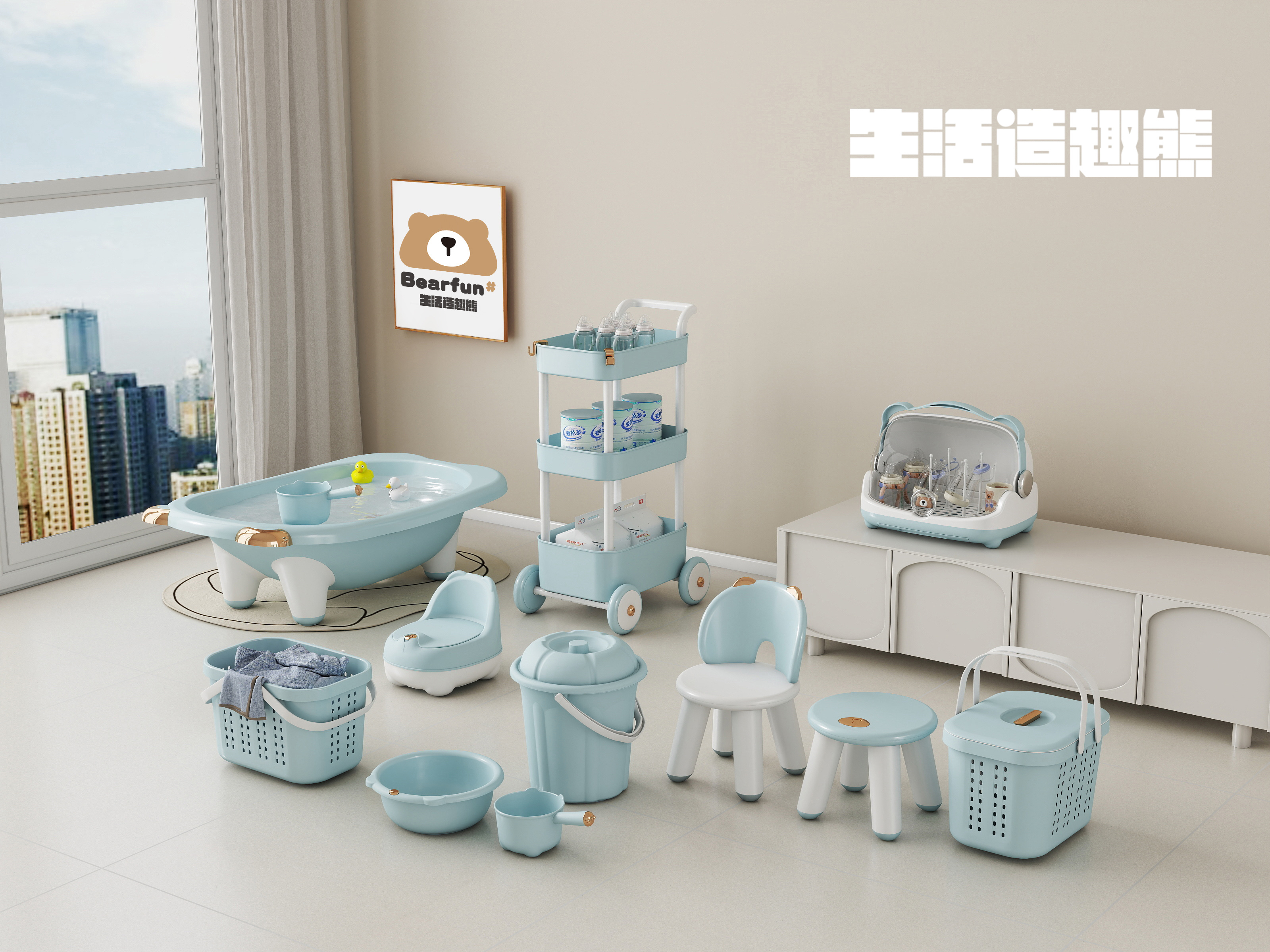 Baby bathtub set, infant and toddler care products, mother and baby products, baby cribs, mother and baby products, baby bathtub set
