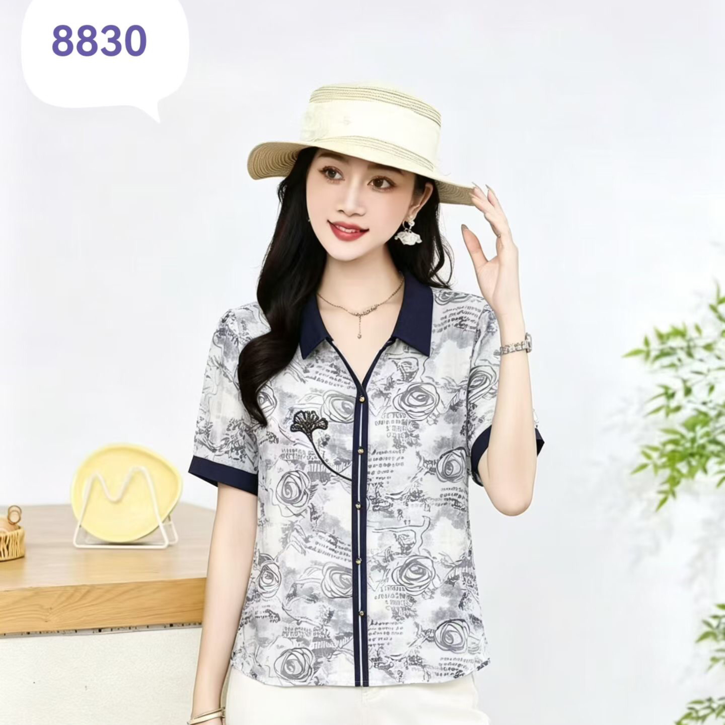 Chinese style two-tone shirt for summer 2026