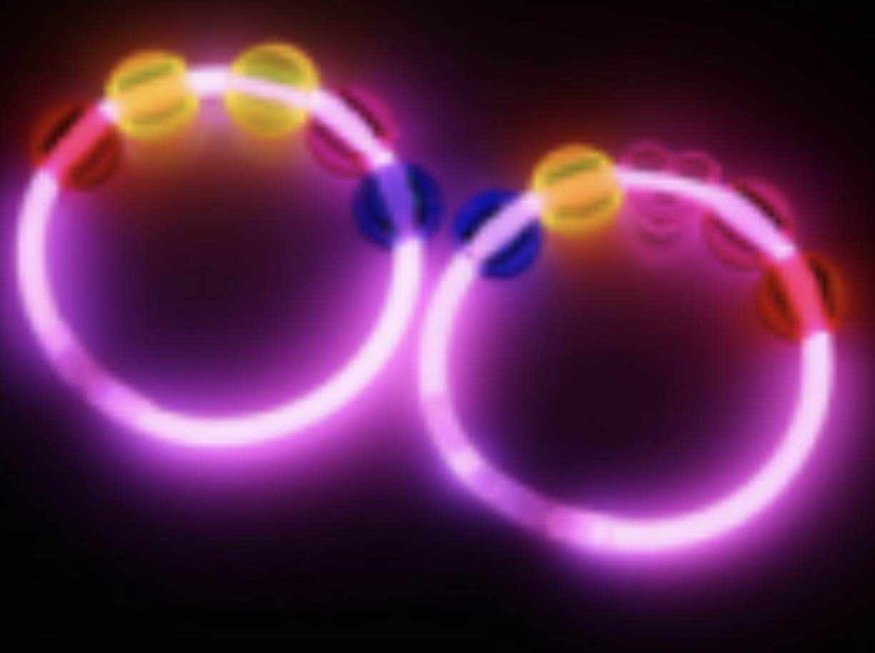 Double-ring luminous bell glow sticks, music festival atmosphere props wristbands, seven-color luminous bell wristbands, handheld flashing fluorescent rings for festival parties