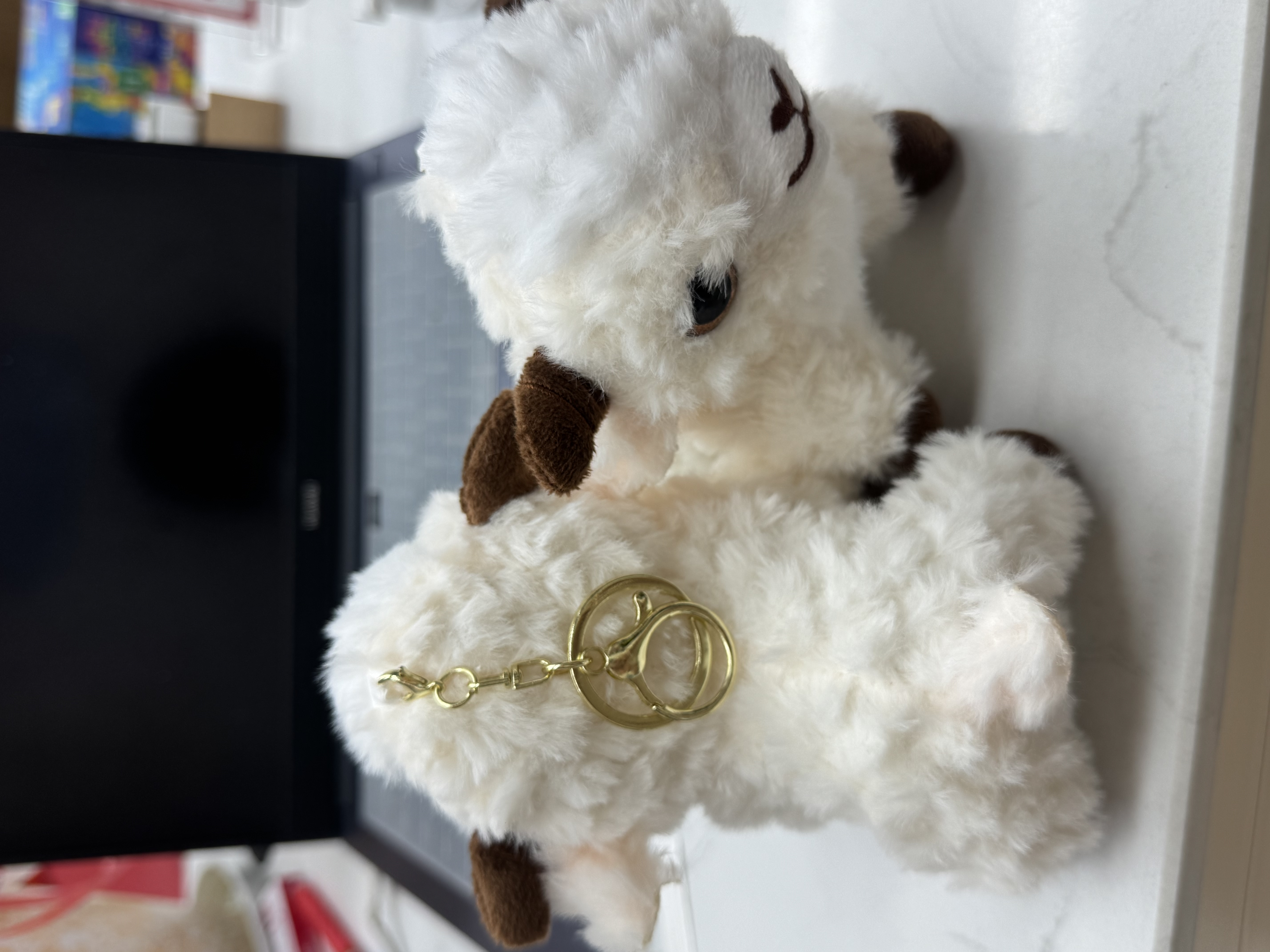 A 13-centimeter Xinjiang lamb with a lobster clasp, naked sheep plush toy, and wool felt Specification image